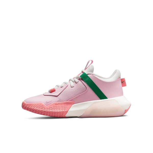 Nike Air Zoom Crossover GS - Kids Basketball Shoes - Pink Foam/Summit White/Pink