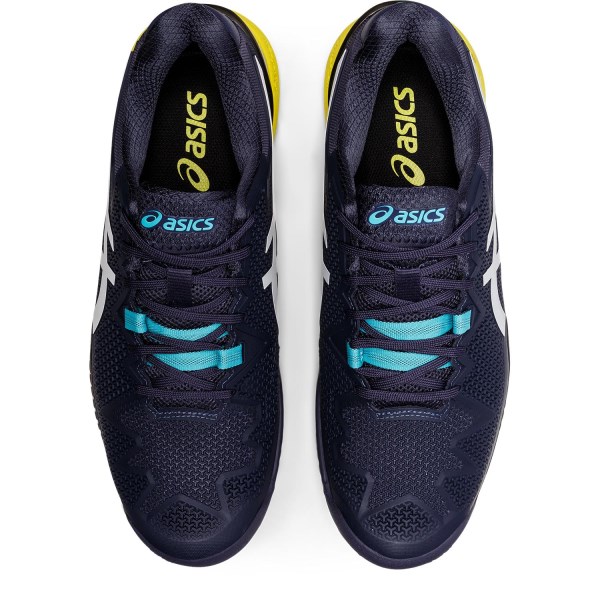 Asics Gel Resolution 8 - Mens Tennis Shoes - Indigo/Fog White