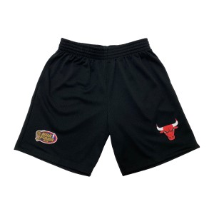 Mitchell & Ness Chicago Bulls Team Mesh Mens Basketball Shorts - Black