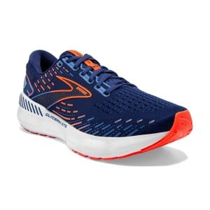 Brooks Glycerin GTS 20 - Mens Running Shoes - Blue Depths/Palace Blue/Orange