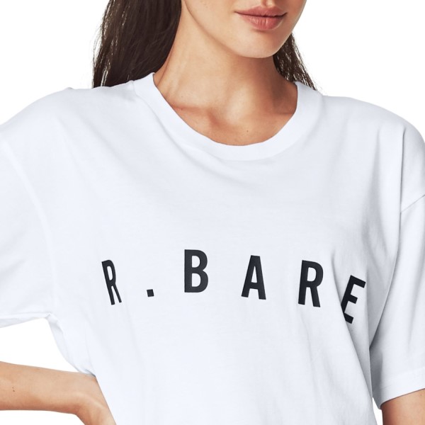 Running Bare Hollywood 90s Womens T-Shirt - White