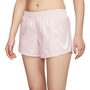 Nike Swoosh Womens Running Shorts - Barely Rose/White