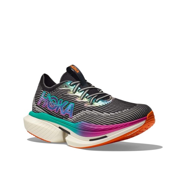 Hoka Cielo X1 - Unisex Running Shoes - Black/Electric Aqua