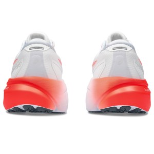 Asics Gel Kayano 30 - Mens Running Shoes - White/Sunrise Red