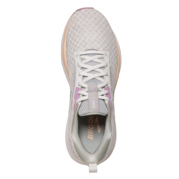 Brooks Trace 3 - Womens Running Shoes - White/Orchid/Apricot