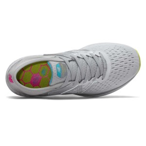 New Balance Fresh Foam 1080v9 - Womens Running Shoes - Light Aluminium/Silver/Sulphur Yellow