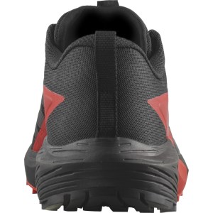 Salomon Sense Ride 5 - Mens Trail Running Shoes - Black/Fiery Red/Black