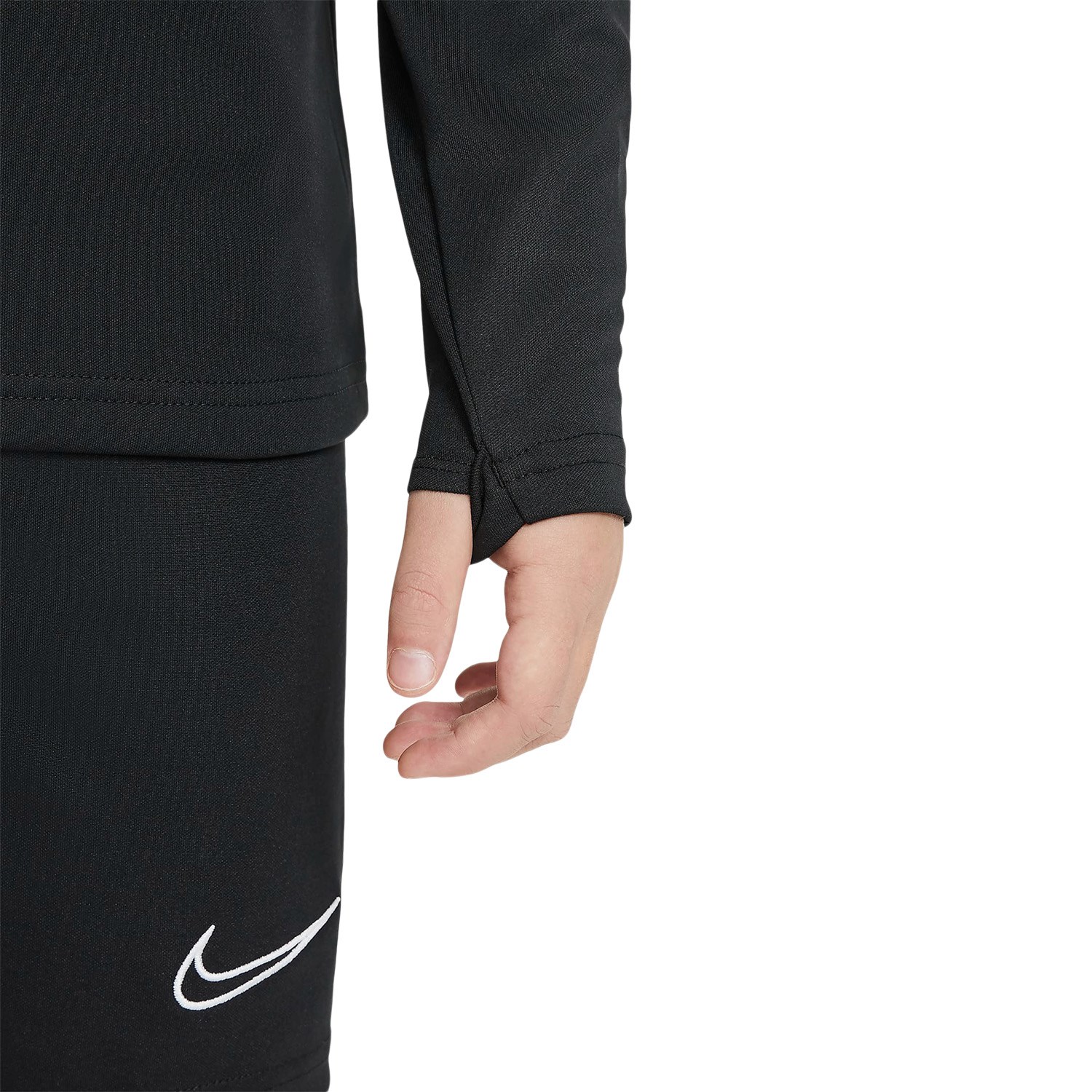 Nike Dri-Fit Academy 1/4 Zip Kids Soccer Drill Top - Black/White ...