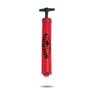 Sherrin 12 Inch Heavy Duty Inflation Pump With Needle - Red