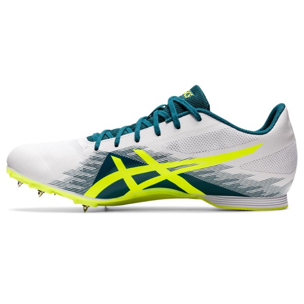 Asics Hyper MD 7 - Mens Middle Distance Track Spikes - White/Safety Yellow