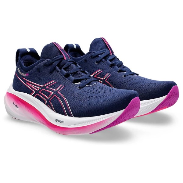 Asics Gel Nimbus 26 - Womens Running Shoes - Blue Expanse/Bold Magenta