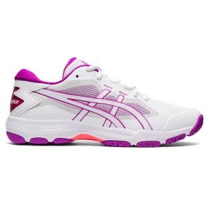 Asics Gel Netburner Academy 9 - Womens Netball Shoes - White/Purple