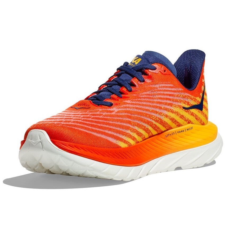 Hoka Mach 5 - Mens Running Shoes - Flame/Dandelion | Sportitude