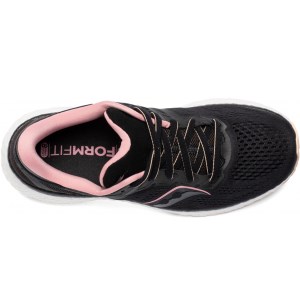 Saucony Hurricane 23 - Womens Running Shoes - Black/Rosewater