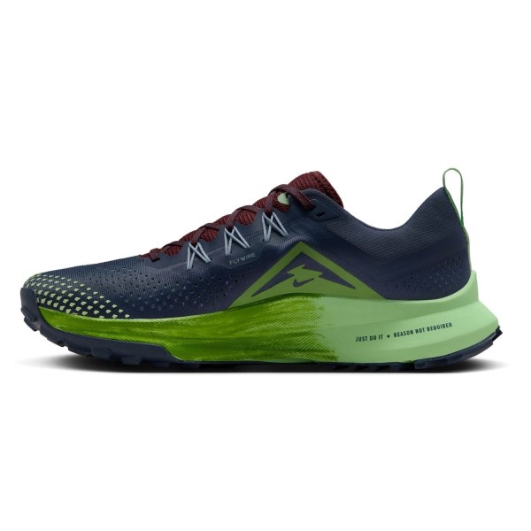 Nike React Pegasus Trail 4 - Mens Trail Running Shoes - Thunder Blue/Light Armory Blue/Chlorophyll