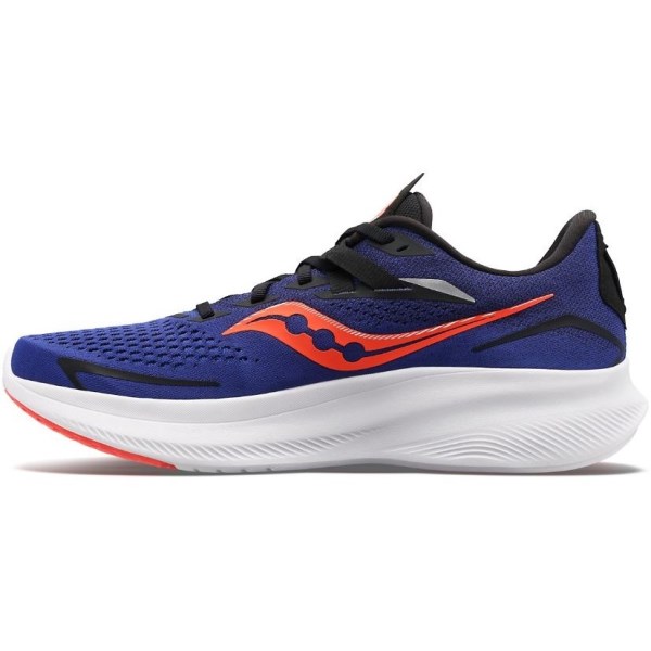 Saucony Ride 15 - Mens Running Shoes - Sapphire/Vizi Red