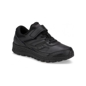 Saucony Cohesion 13 Velcro - Kids Running Shoes - Triple Black