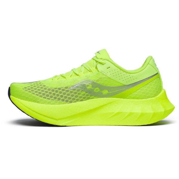 Saucony Endorphin Pro 4 - Mens Road Racing Shoes - Citron/Silver