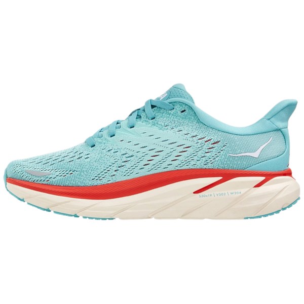 Hoka Clifton 8 - Womens Running Shoes - Aquarelle/Eggshell Blue