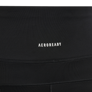 Adidas Believe This AeroReady 3-Stripes High Rise Kids Girls Training Short Tights - Black/White