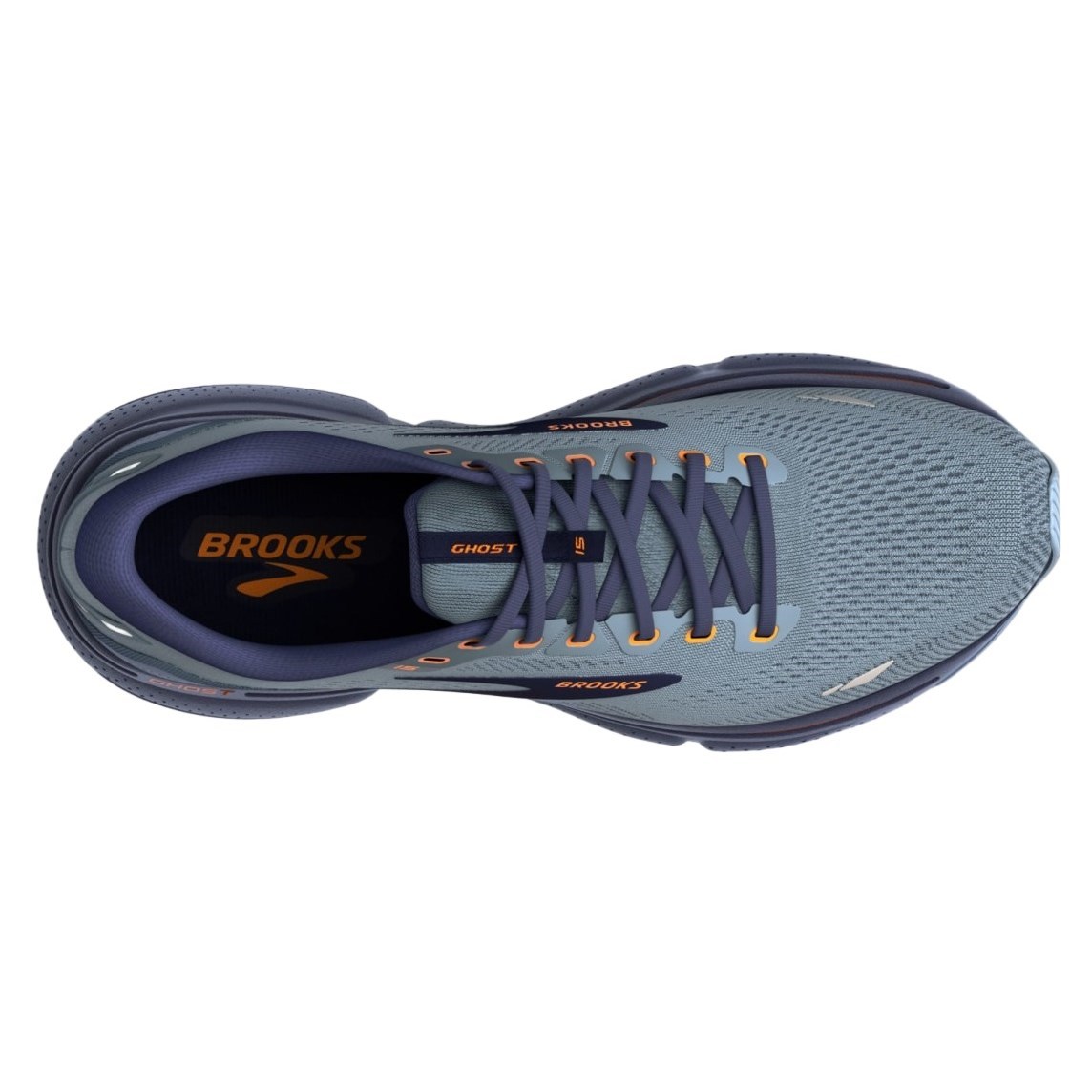 Brooks Ghost 15 - Mens Running Shoes - Flintstone/Peacoat/Oak | Sportitude