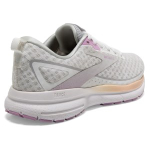 Brooks Trace 3 - Womens Running Shoes - White/Orchid/Apricot