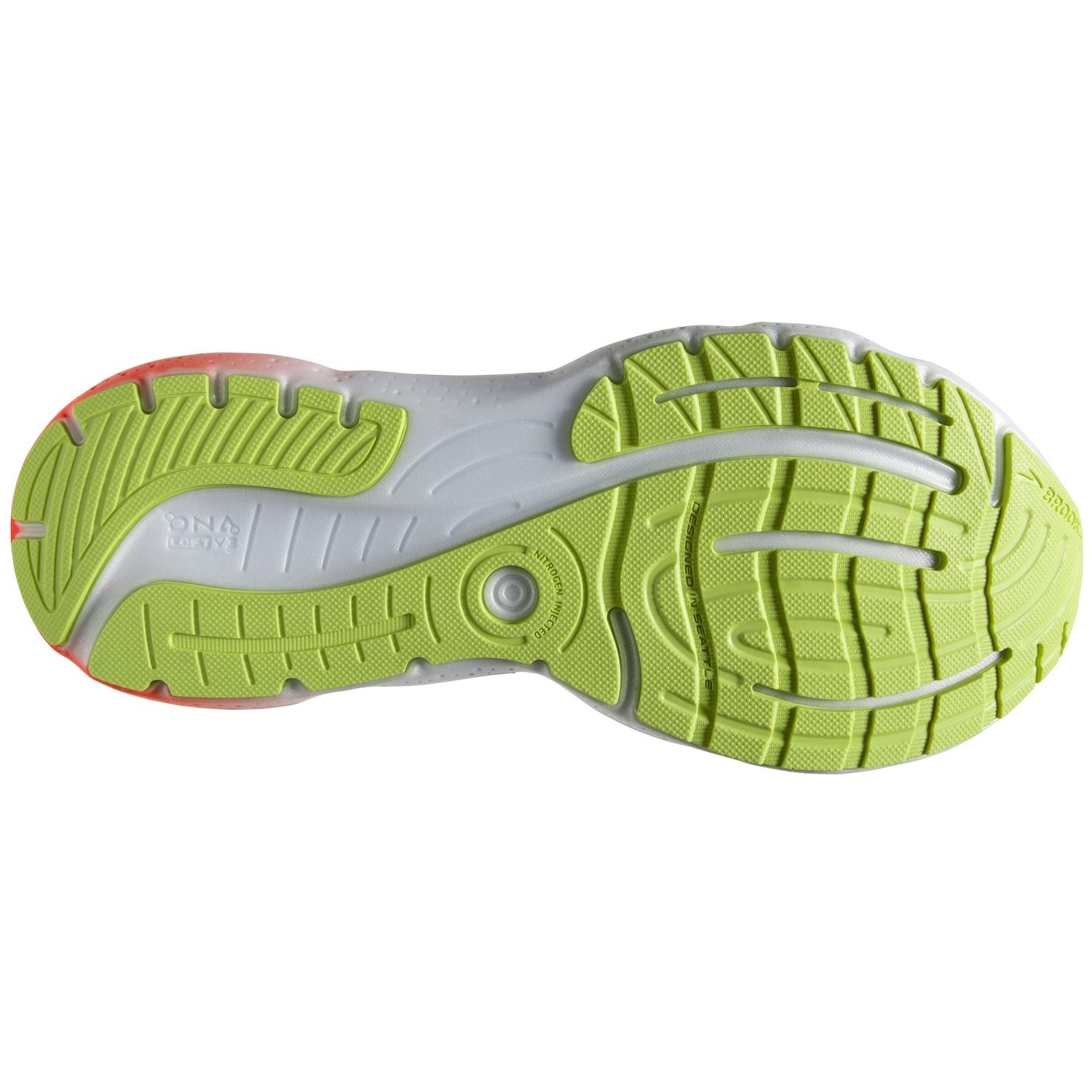 Brooks Glycerin 20 - Mens Running Shoes - Lime/Red/Ebony | Sportitude