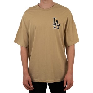 LA Dodgers Logo Brown Oversized T-Shirt
