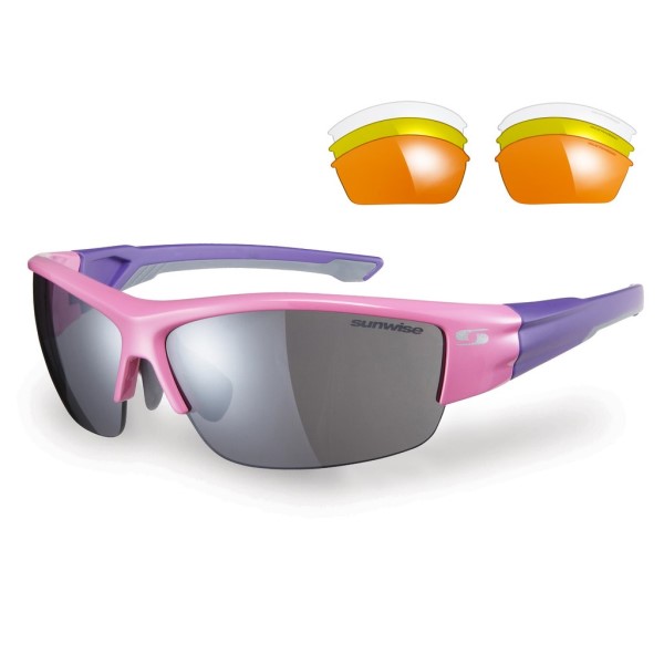 Sunwise Evenlode Sports Sunglasses + 3 Lens Sets - Pink