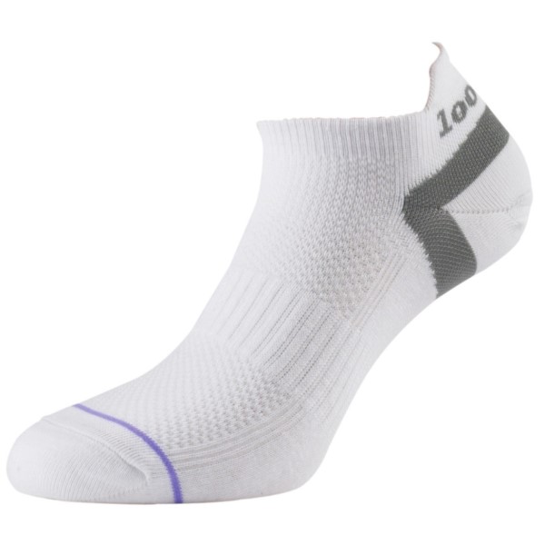1000 Mile Ultimate Tactel Trainer Mens Sports Socks - Double Layer, Anti Blister - White