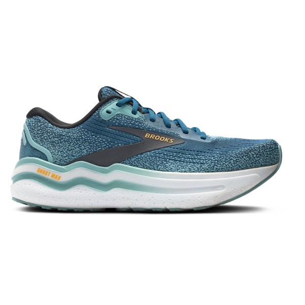 Brooks Ghost Max 2 - Mens Running Shoes - Moroccan Blue/Aqua/Org