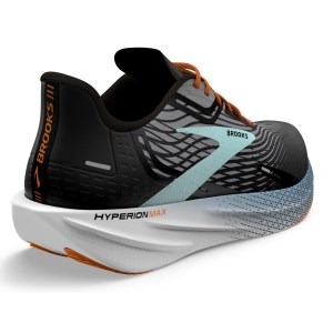 Brooks Hyperion Max - Mens Road Racing Shoes - Black/Grey/Orange Fish