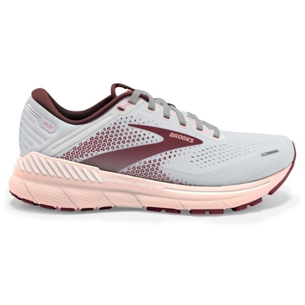 Brooks Adrenaline GTS 22 - Womens Running Shoes - Grey/Rose/Pink ...