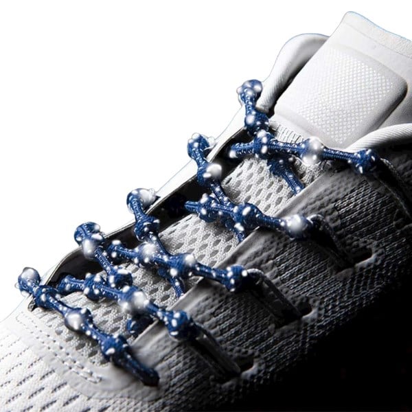 Caterpy The Original Run No-Tie Adult Reflective Shoe Laces - 60 cm - Midnight Blue Reflective