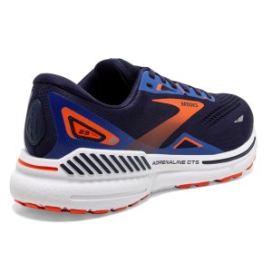 Brooks Adrenaline GTS 23 - Mens Running Shoes - Peacoat/Orange/Surf The Web