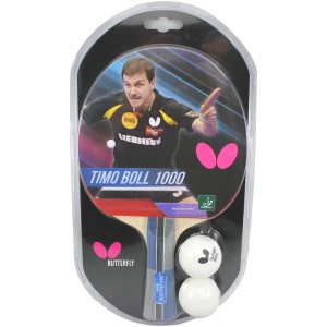 Butterfly Timo Boll 1000 Table Tennis Bat - Red/Black