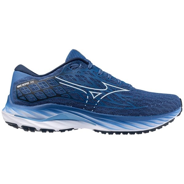 Mizuno Wave Inspire 20 - Mens Running Shoes - Federal Blue/White/Alaskan Blue