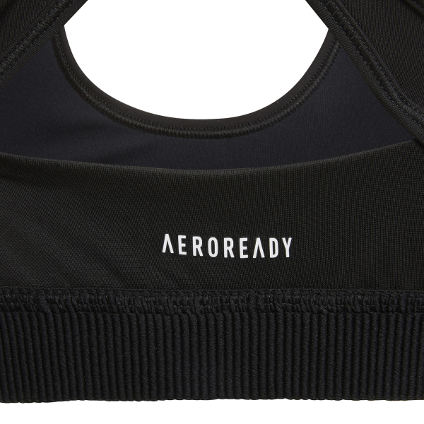 Adidas Believe This AeroReady Kids Girls Sports Bra - Black/White