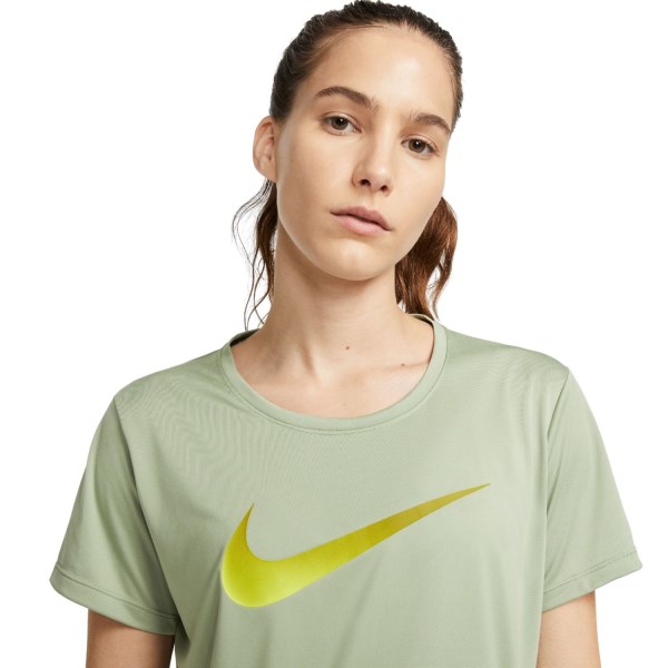 Nike Dri-Fit One Womens Running T-Shirt - Oil Green