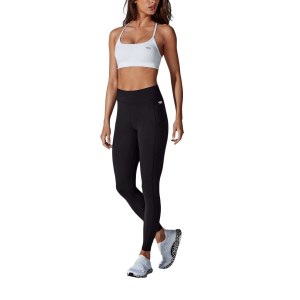 Running Bare Flex Zone Womens Full Length Training Tights - Black