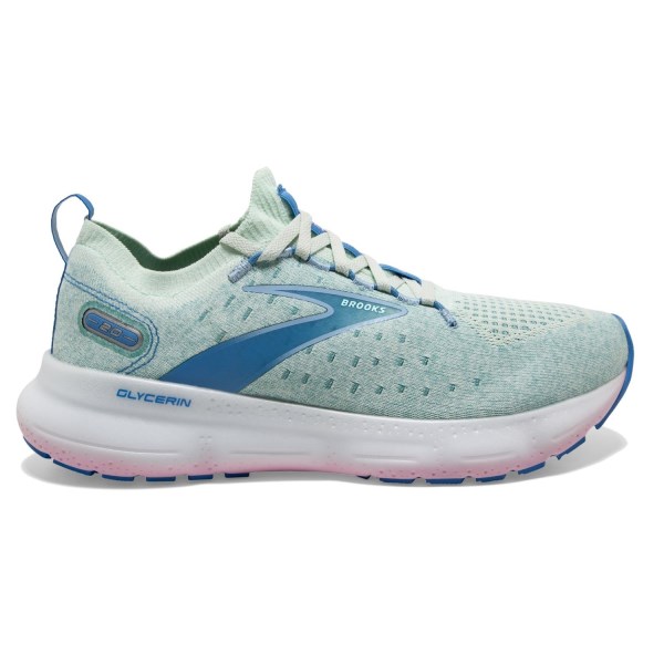 Brooks Glycerin StealthFit 20 - Womens Running Shoes - Blue Glass/Marina/Open Air