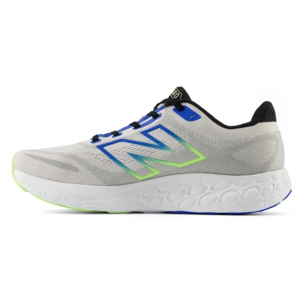 New Balance Fresh Foam 680v8 - Mens Running Shoes - Grey Matter/Blue Oasis/Bleached Lime Glo