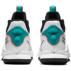Nike Lebron Witness V - Mens Basketball Shoes - White/Black/Clear Jade/Total Orange