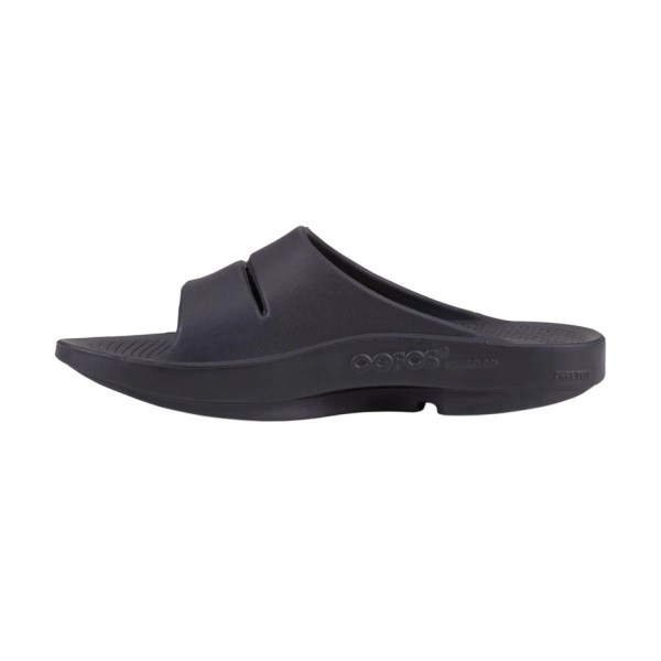OOFOS OOAHH Sport - Unisex Recovery Slides - Matte Black | Sportitude
