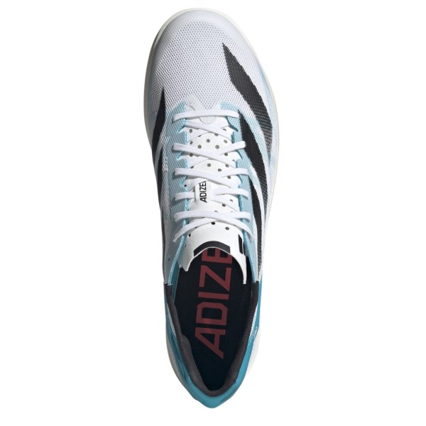 Adidas Adizero Avanti TYO - Mens Long Distance Track Spikes - White/Core Black/Lucid Cyan