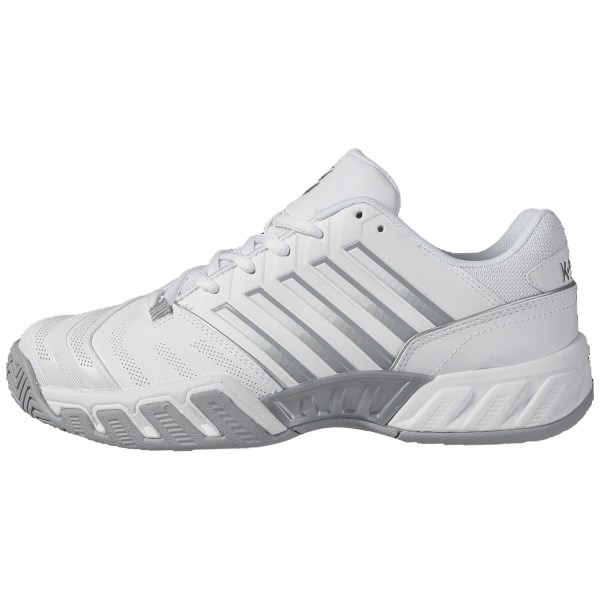 K-Swiss Bigshot Light 4 Womens Tennis Shoes - White/High-Rise/Silver