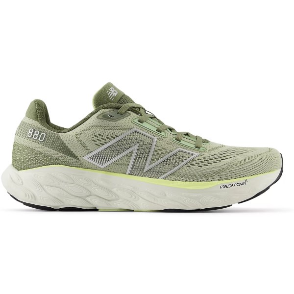 New Balance Fresh Foam X 880v14 - Mens Running Shoes - Olivine/Silver Metallic/Limelight