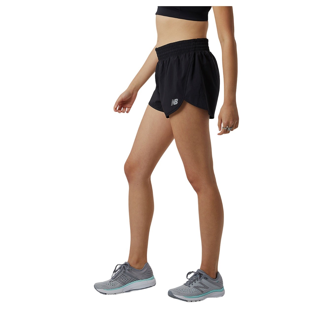 New Balance womens Accelerate 2.5 Inch Shorts, Black, X-Small US at   Women's Clothing store