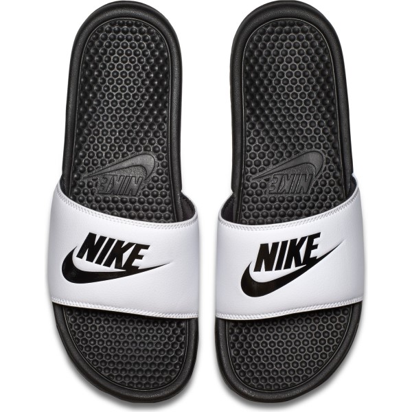 Nike Benassi Just Do It - Mens Slides - White/Black