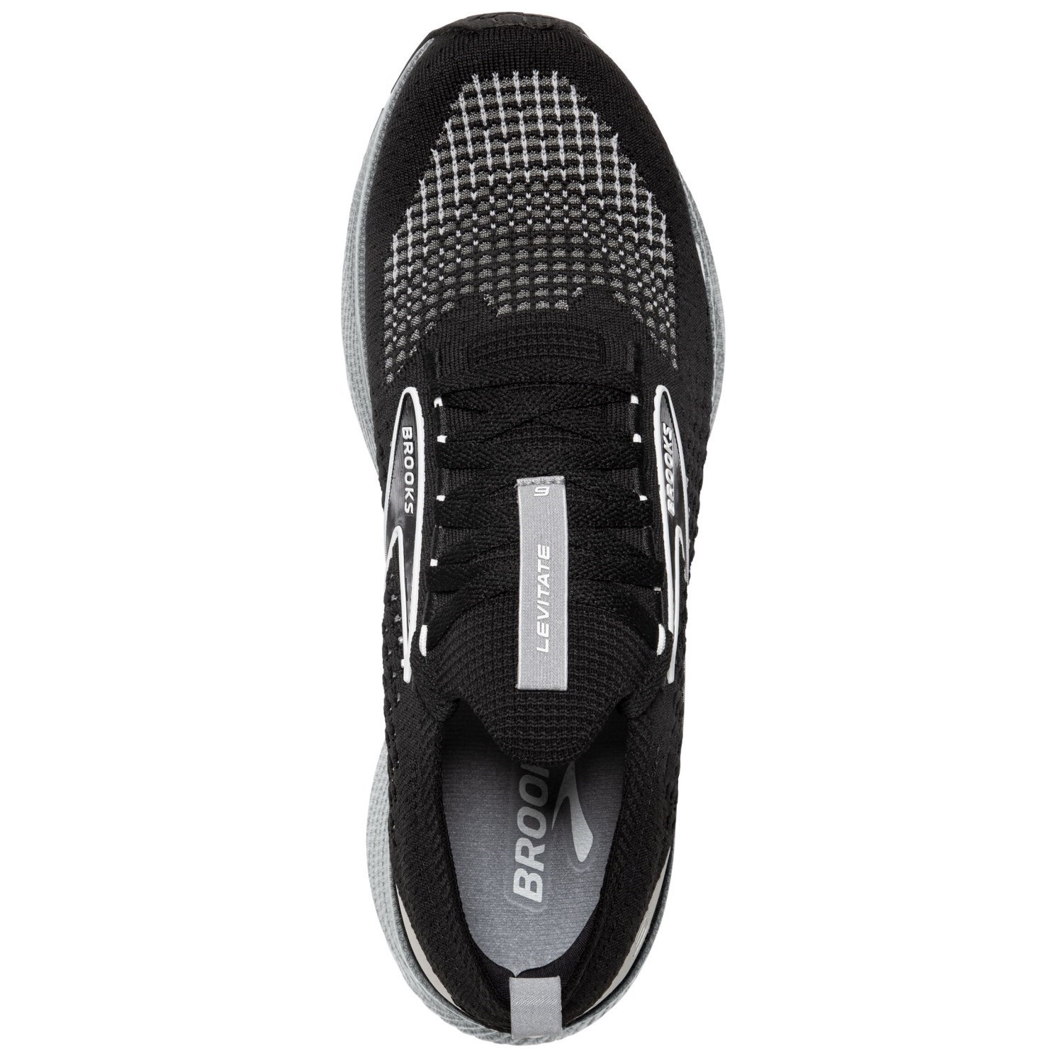 Brooks Levitate StealthFit 6 - Mens Running Shoes - Black/Grey/Oyster ...